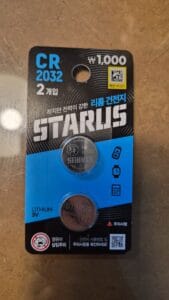 다이소에서 구매한 CR2302 리튬배터리